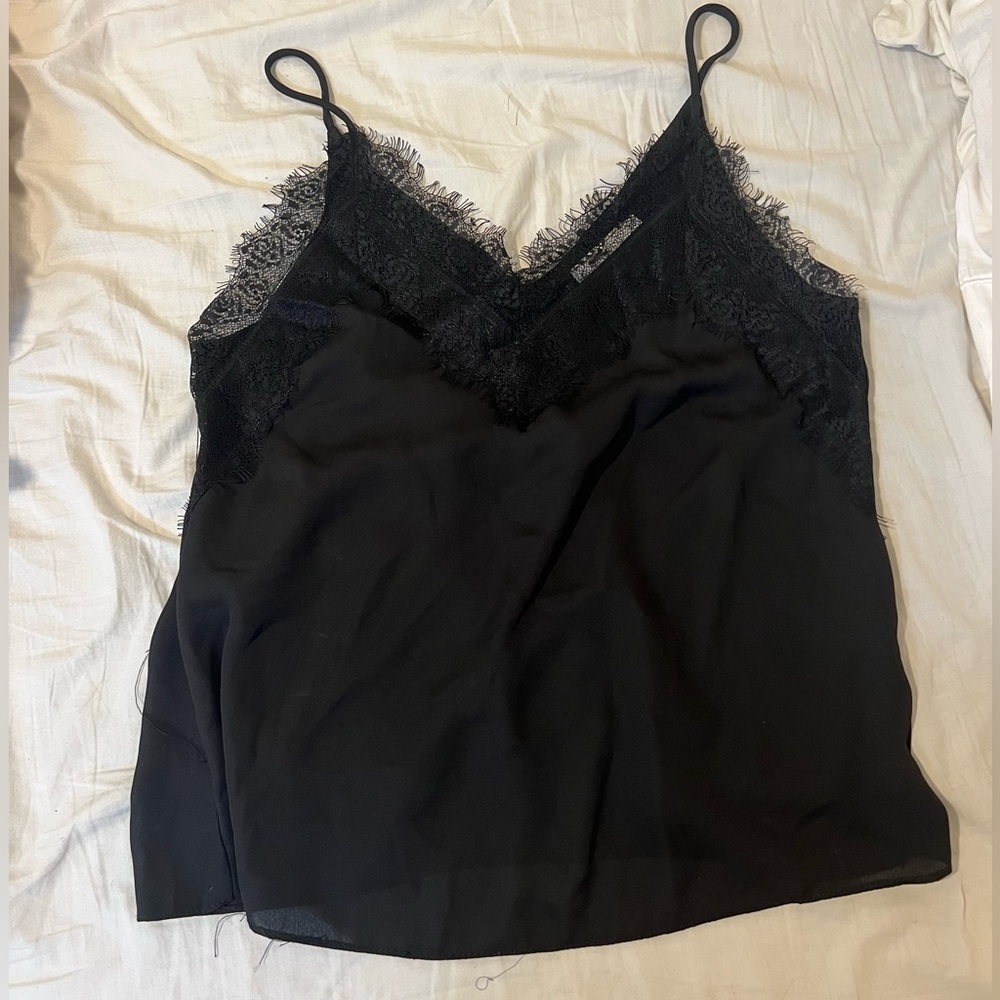 Black lace tank